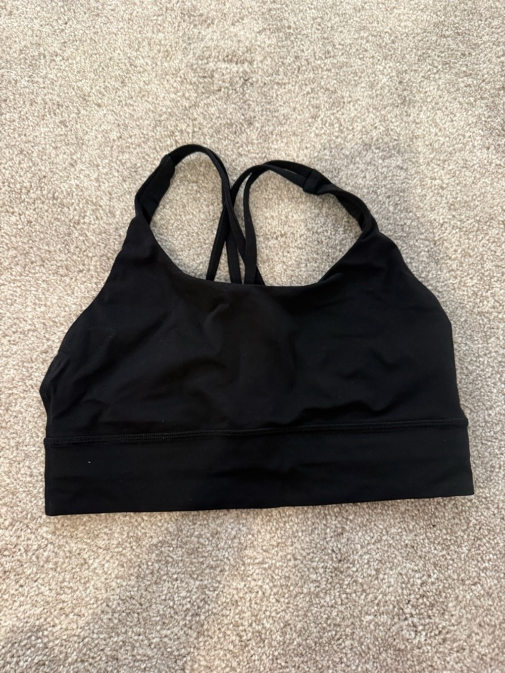 lululemon athletica Black Strappy Low-Impact Sports Bra
